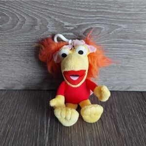 Fraggle Rock RED FRAGGLE PLUSH KEYCHAIN BACKPACK CLIP ON Jim Henson The Muppets